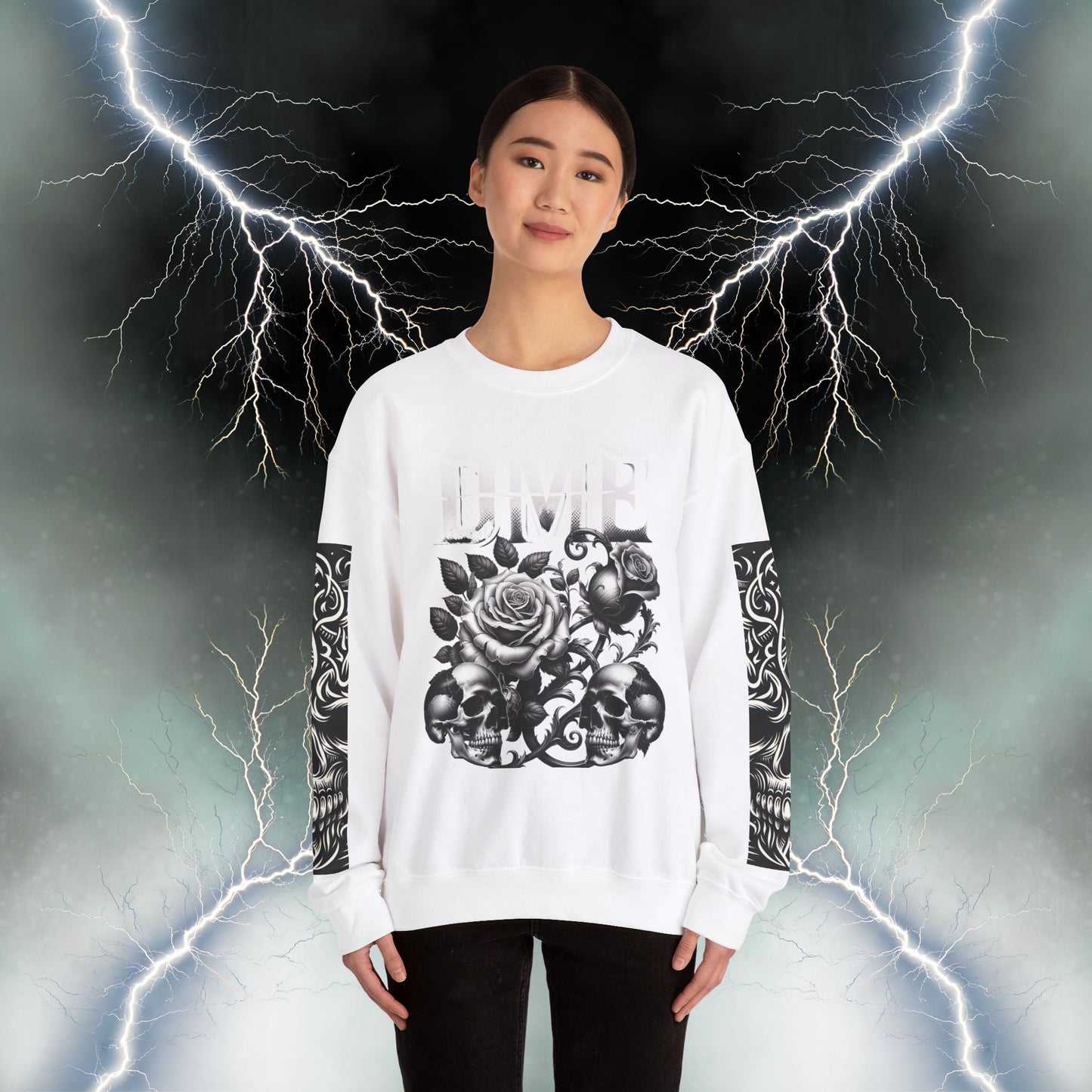 DME SKULLY ROSE SWEATSHIRT